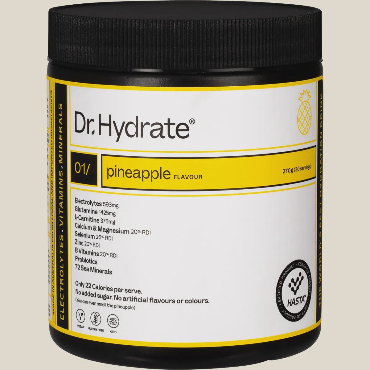All-In-One Hydration Drink Hasta Cert Pineapple 270g