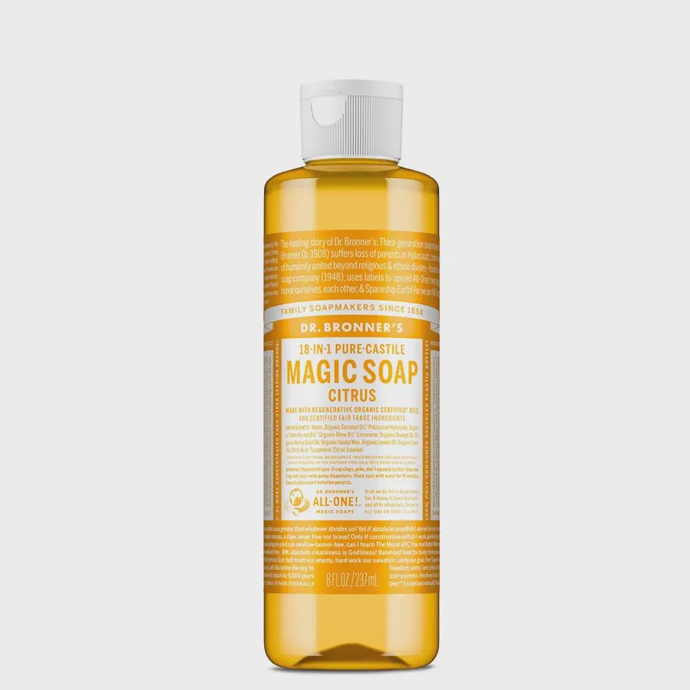 Dr Bronners Citrus Orange Pure-Castile Magic Liquid Soap - 237ml