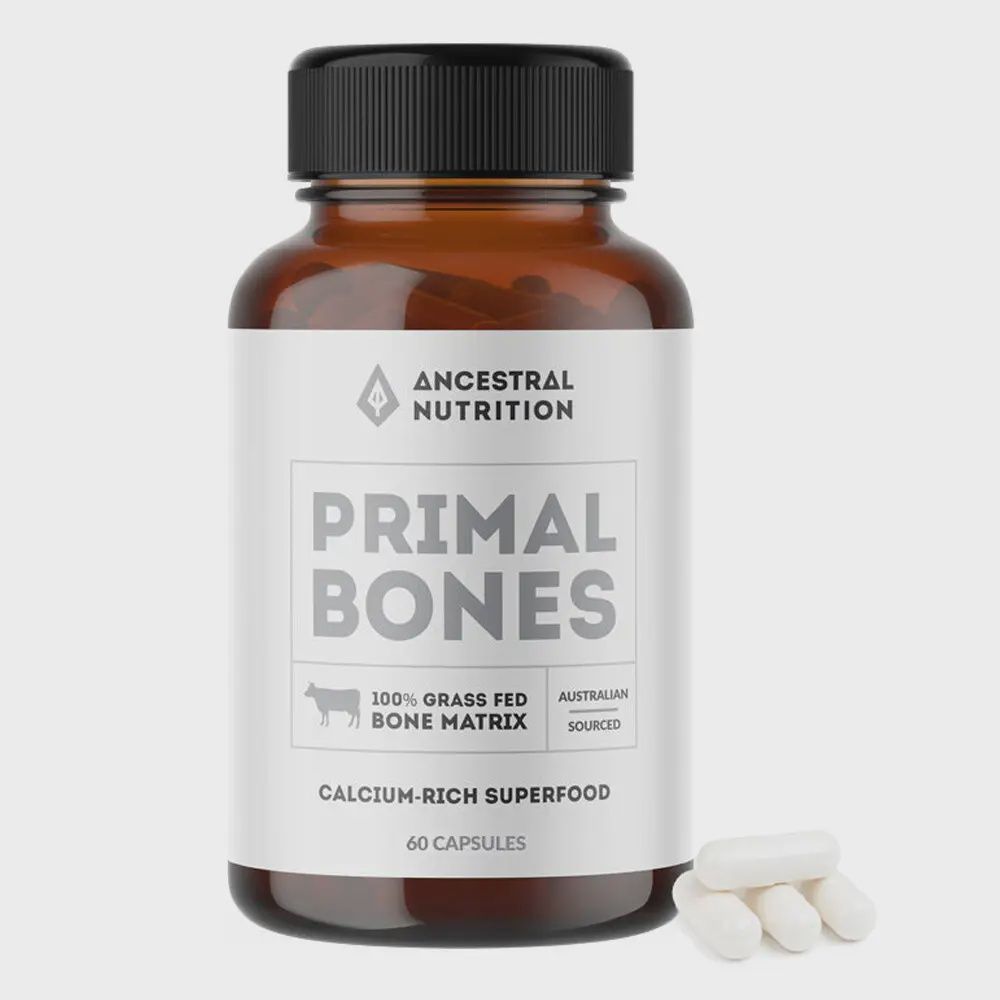 Ancestral Nutrition Primal Bones - 100% Grass Fed Bone Matrix - 60 capsules