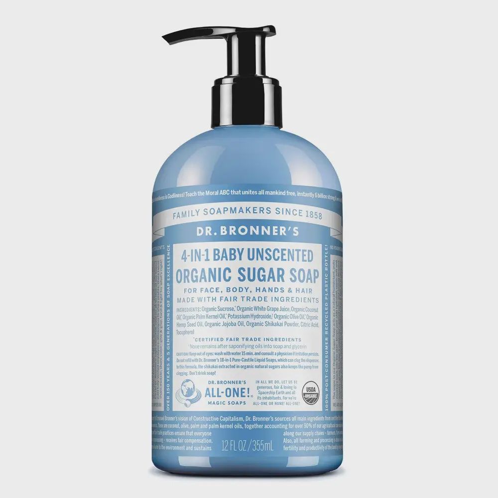 Dr Bronners Baby Unscented Pump Soap - 355ml