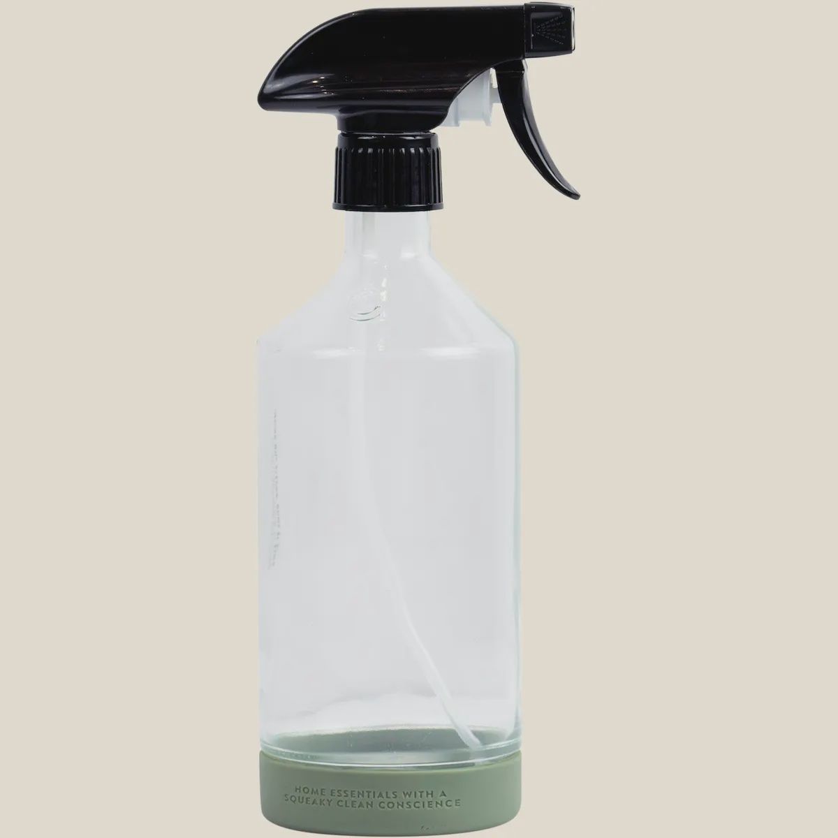 Glass Bottle with Spray Trigger 500ml, Design: Nude