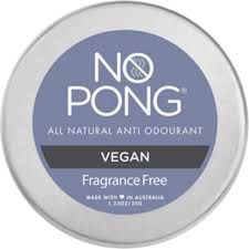 No Pong Deodorant, Scent: Fragrance Free - Vegan