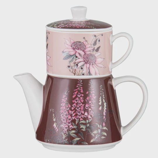 Secret Garden Pink Tea Pot for One