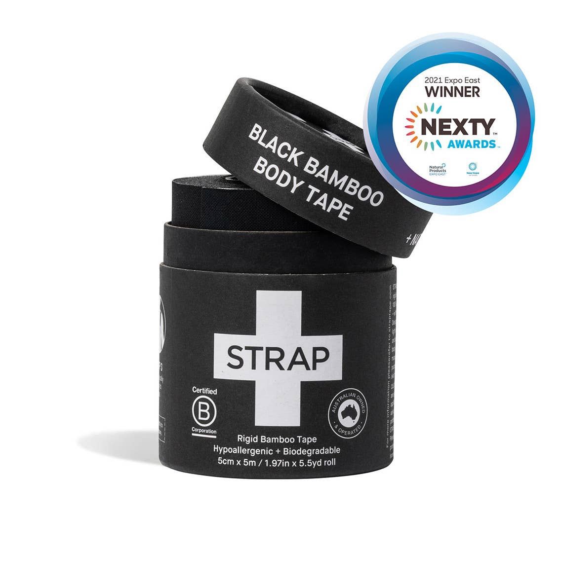 STRAP Black Bamboo Body Tape