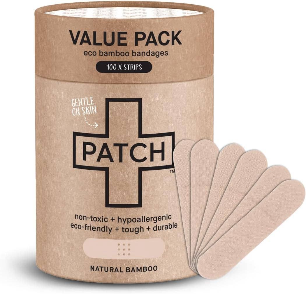 PATCH VALUE PACK - 100 Natural Bamboo Bandages