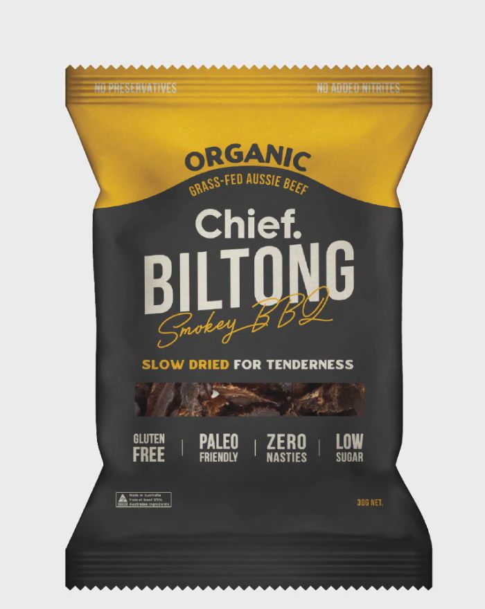 Chief Nutrition Smokey BBQ Biltong 30g