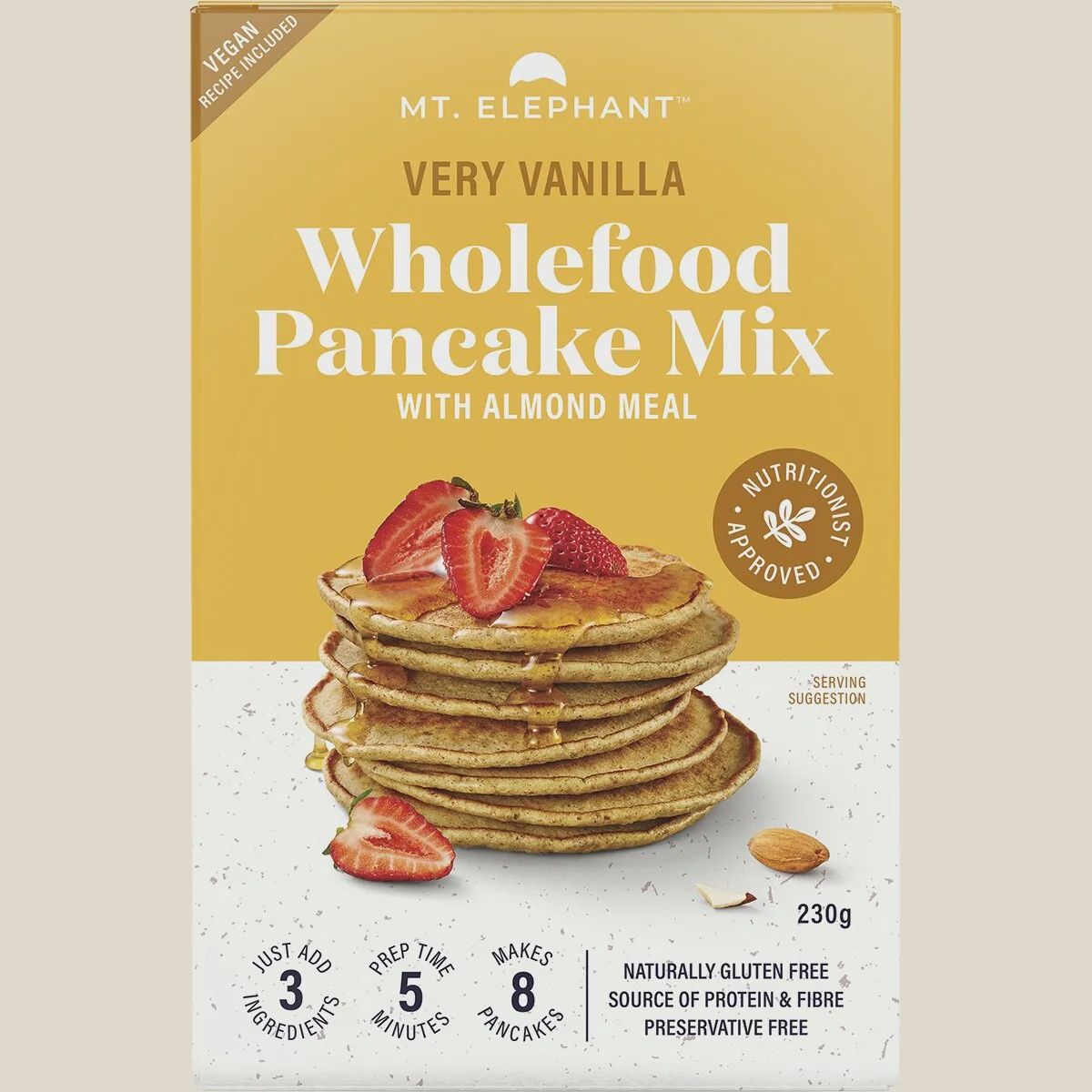Wholefood Pancake Mix Very Vanilla 230g