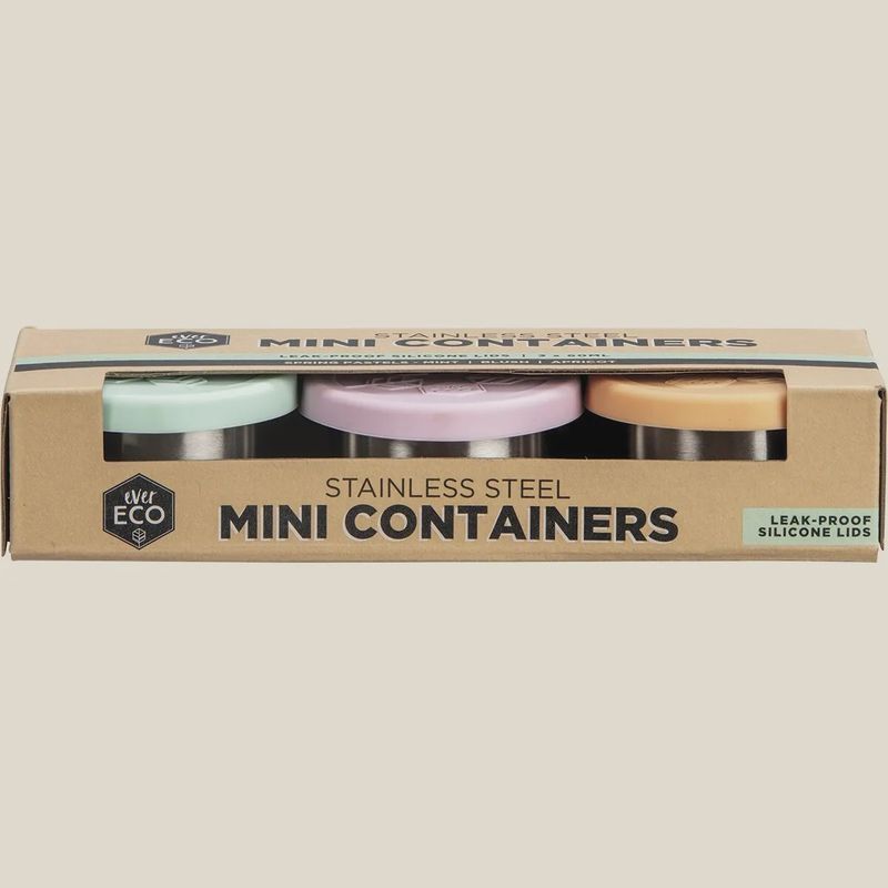 Stainless Steel Mini Containers 3pk