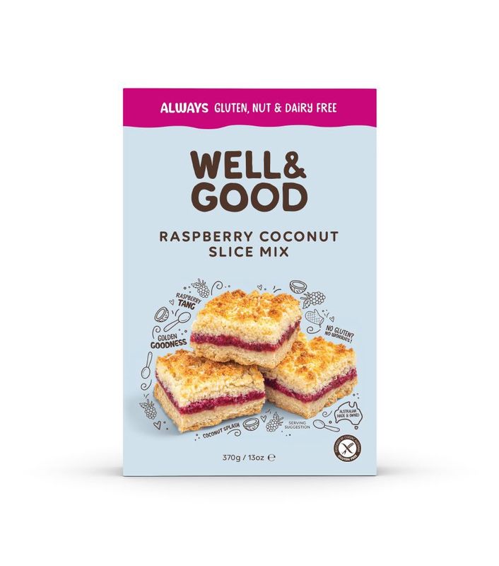 Raspberry Coconut Slice Mix G/F 370g
