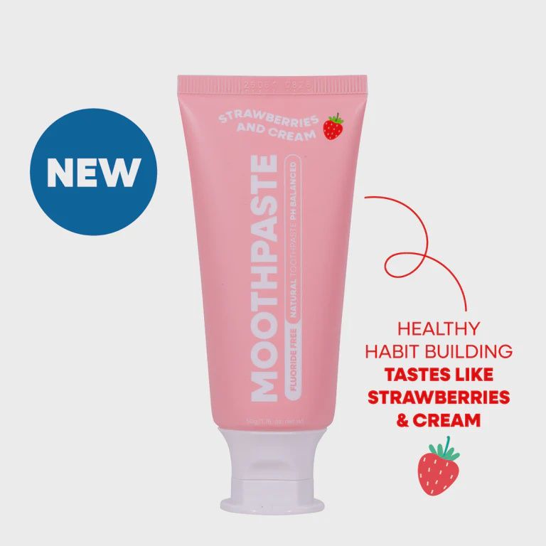 Kids Moothpaste Strawberries &amp; Cream - Fluoride Free 50g