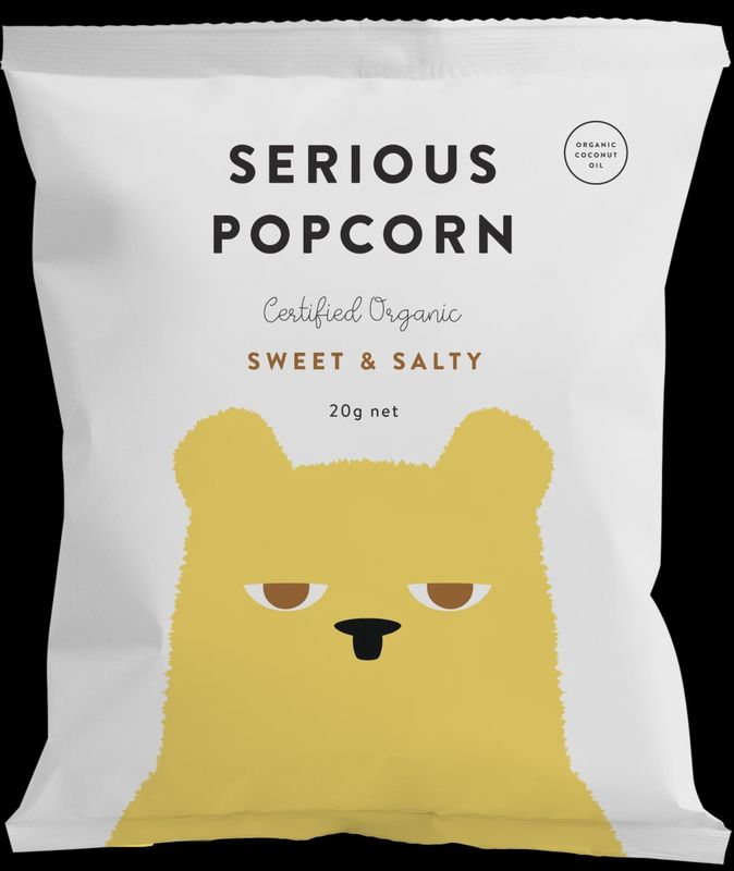 Mini Sweet Salty Organic Popcorn 20g
