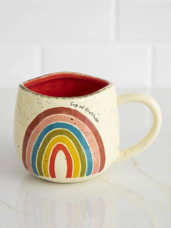 Artisan Mug Gratitude Rainbow