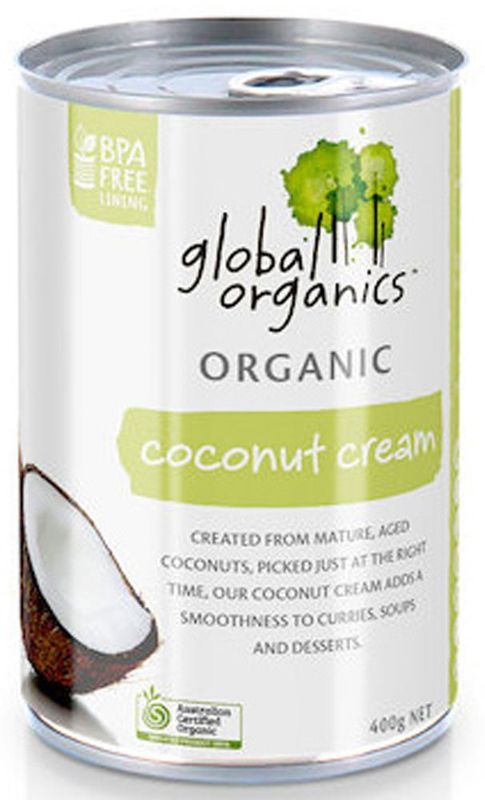 Global Organics Coconut Cream G/F 400g Can