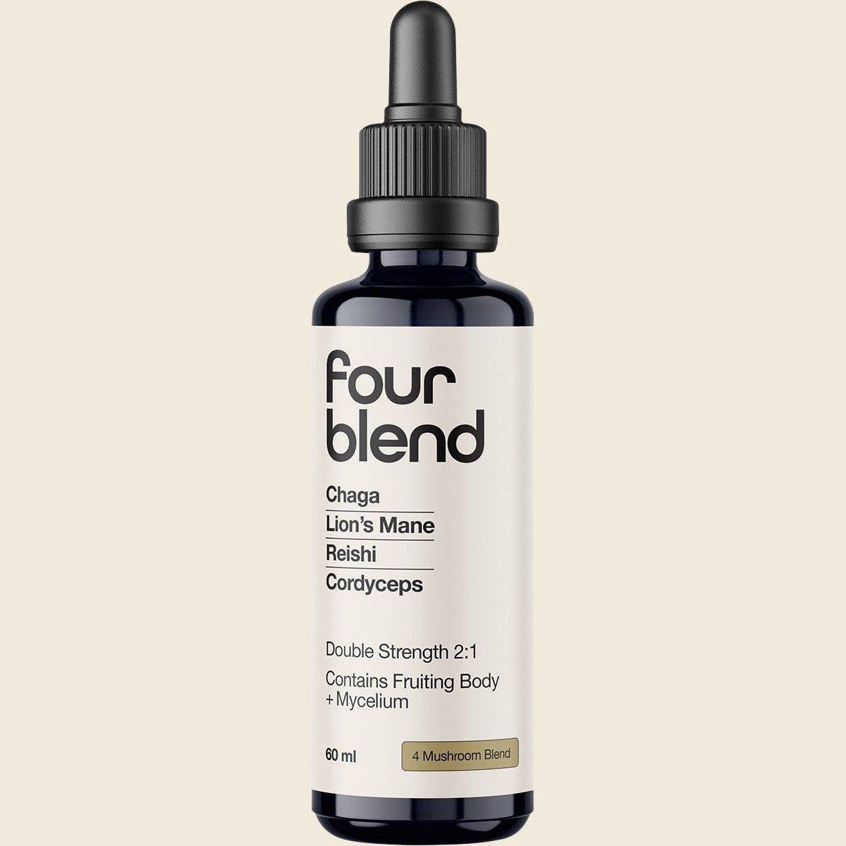 Four Blend Double Strength 2:1 Mushroom Liquid Extract 60ml