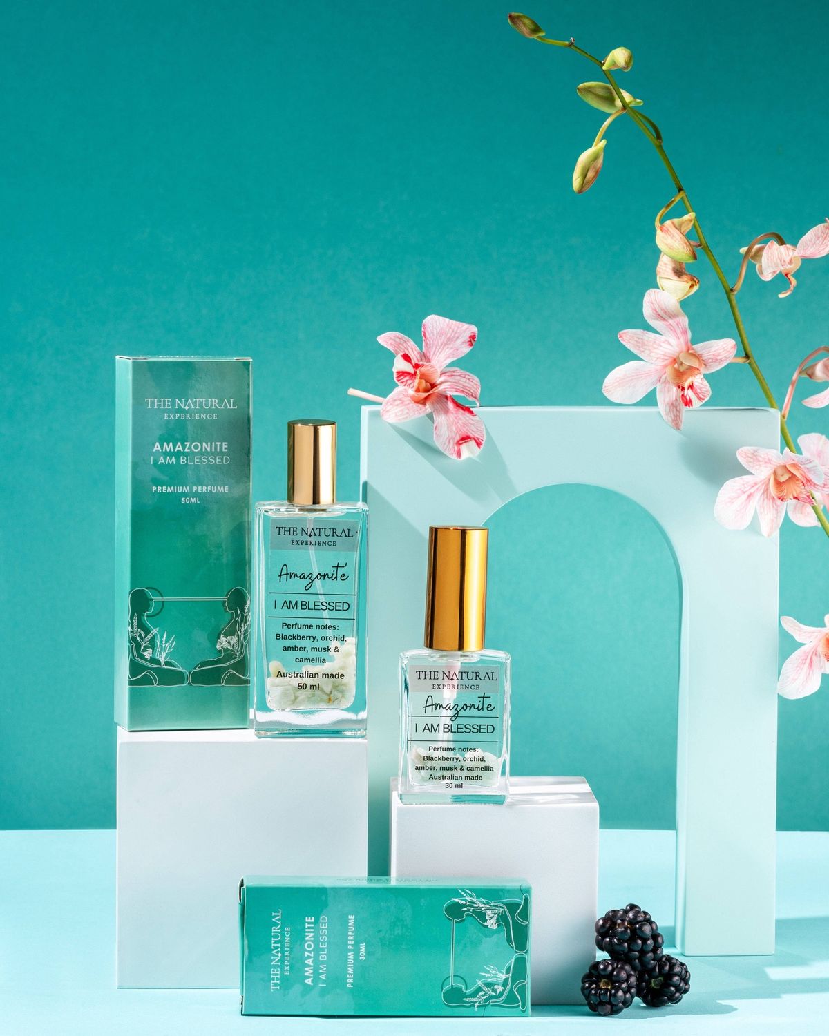 Crystal-Infused Perfumes - 30ml, Design: Amazonite