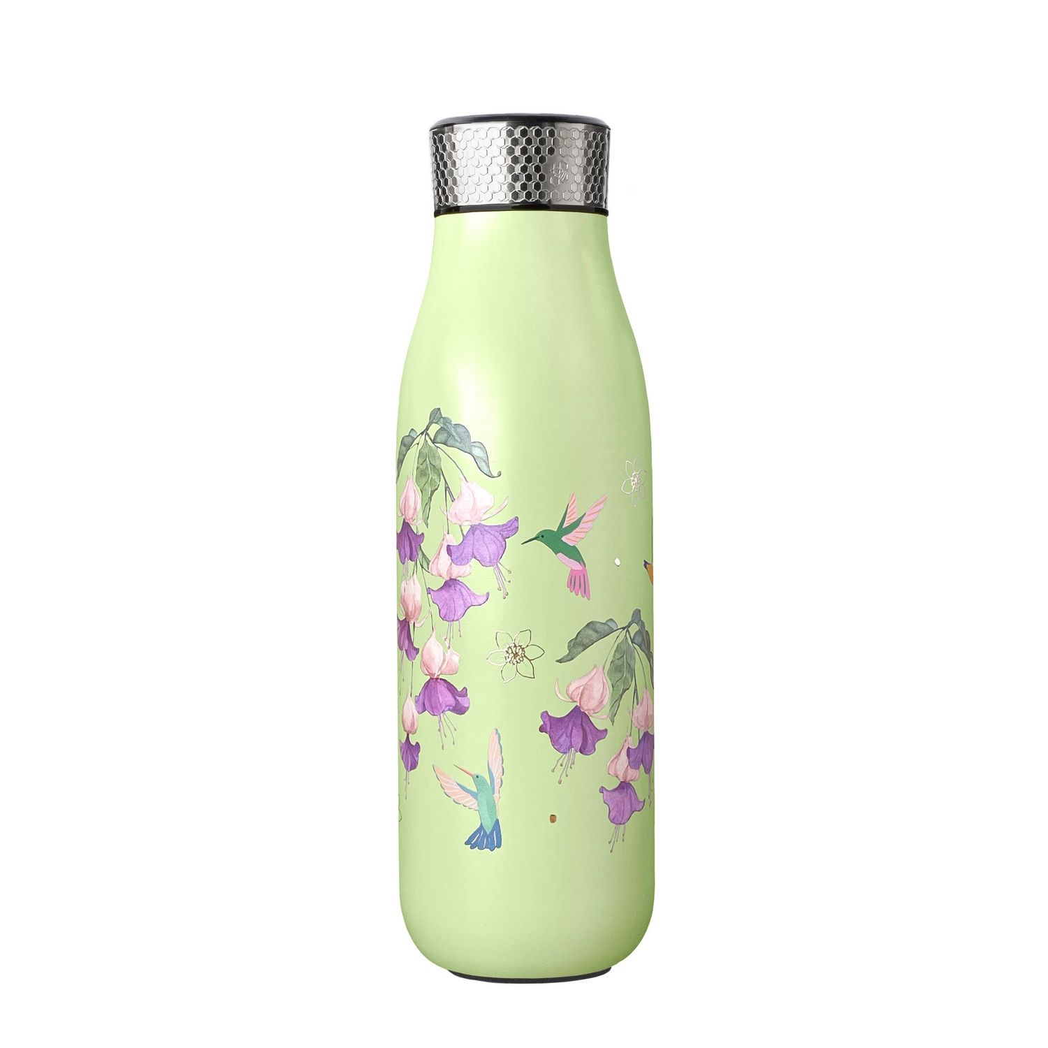 Thermal Tea Flask - 500ml/17oz - Hummingbird, Color: Green