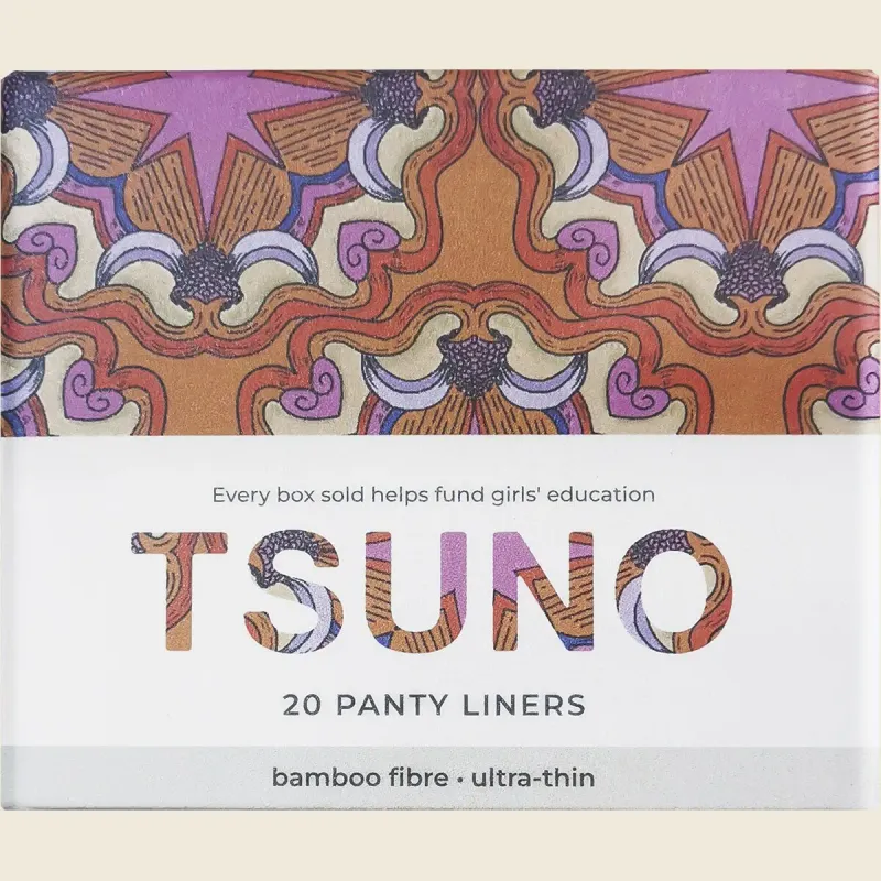 Natural Bamboo Panty Liners Ultra Thin 20pk