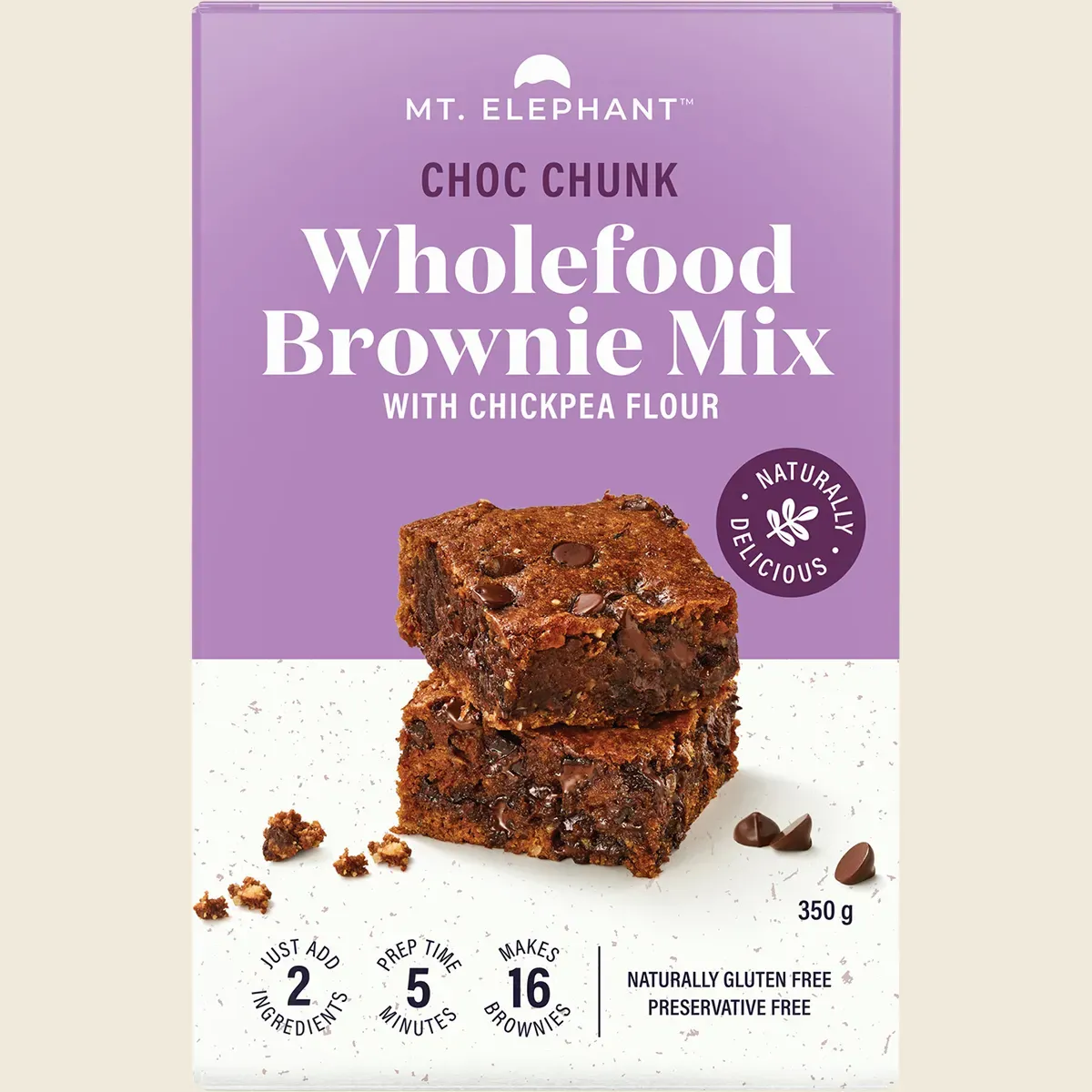 Wholefood Brownie Mix Choc Chunk 350g