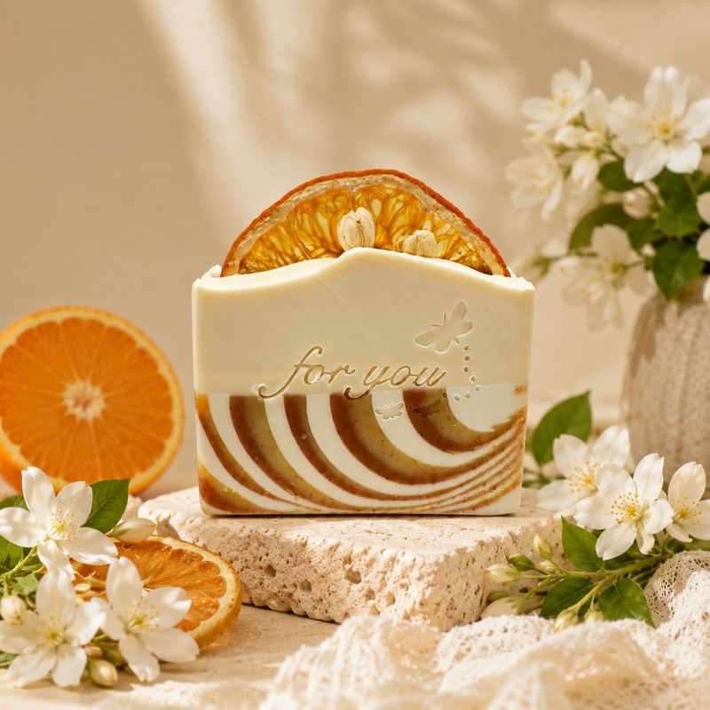 Handmade Artisan Natural Soap | Orange &amp; Jasmin Joy | Rosemary &amp; Lime Scent