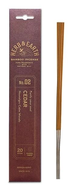 Bamboo Incense Sticks 20pk, Scent: Cedar