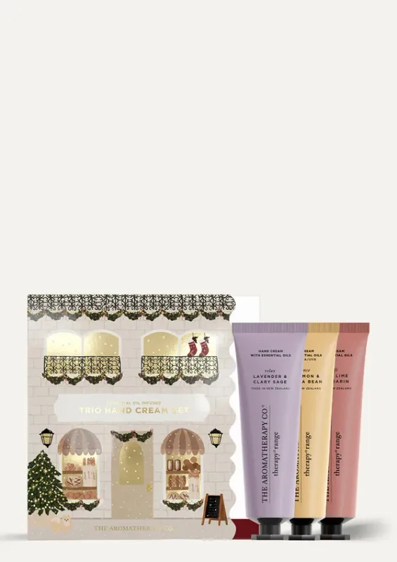 Therapy Festive Trio Hand Cream Set 3 x 30ml  Relax / Balance / Uplift