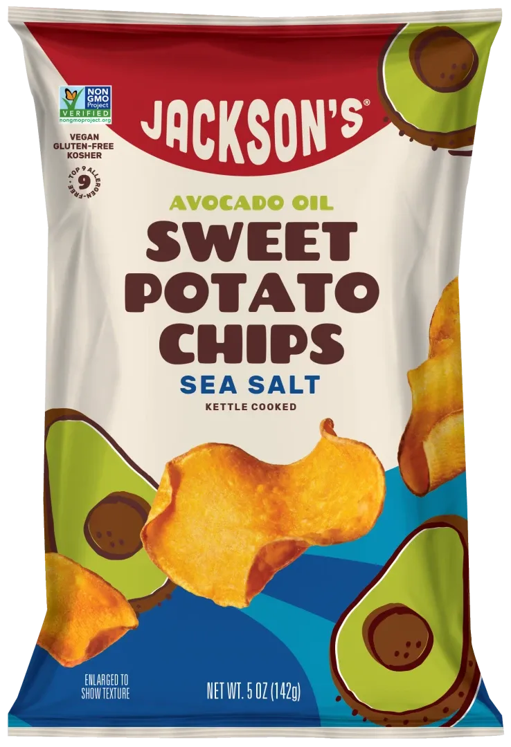 Sweet Potato Chips Avocado Oil Sea Salt 142g