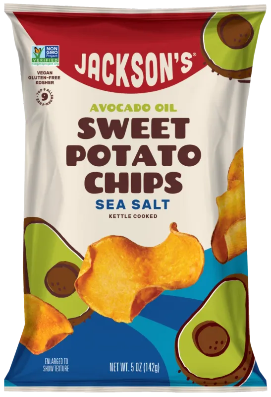 Sweet Potato Chips Avocado Oil Sea Salt 142g