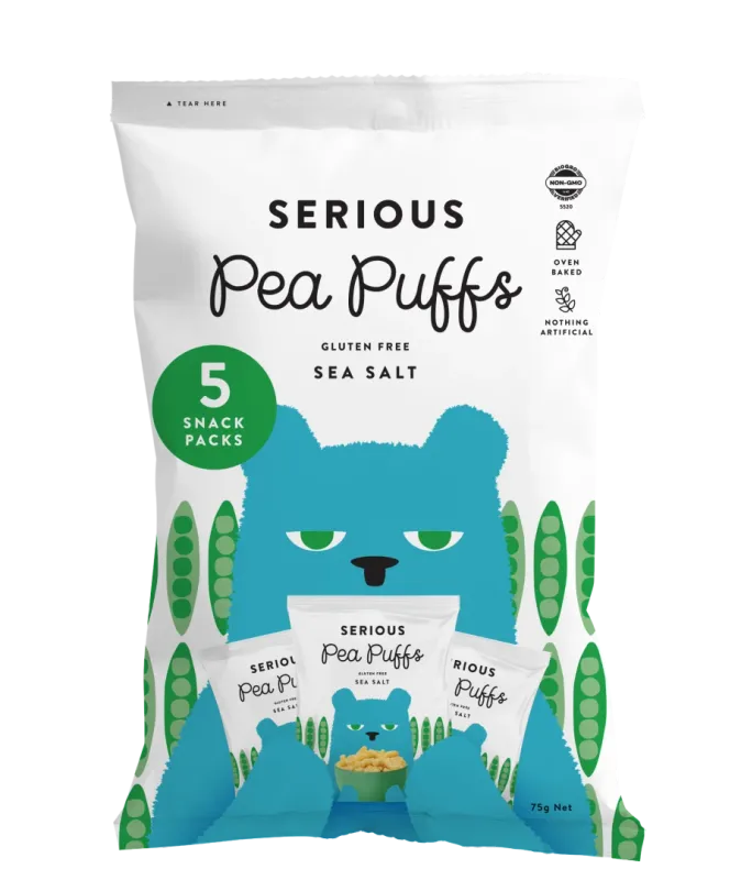 Pea Puffs Multipack Sea Salt 75g