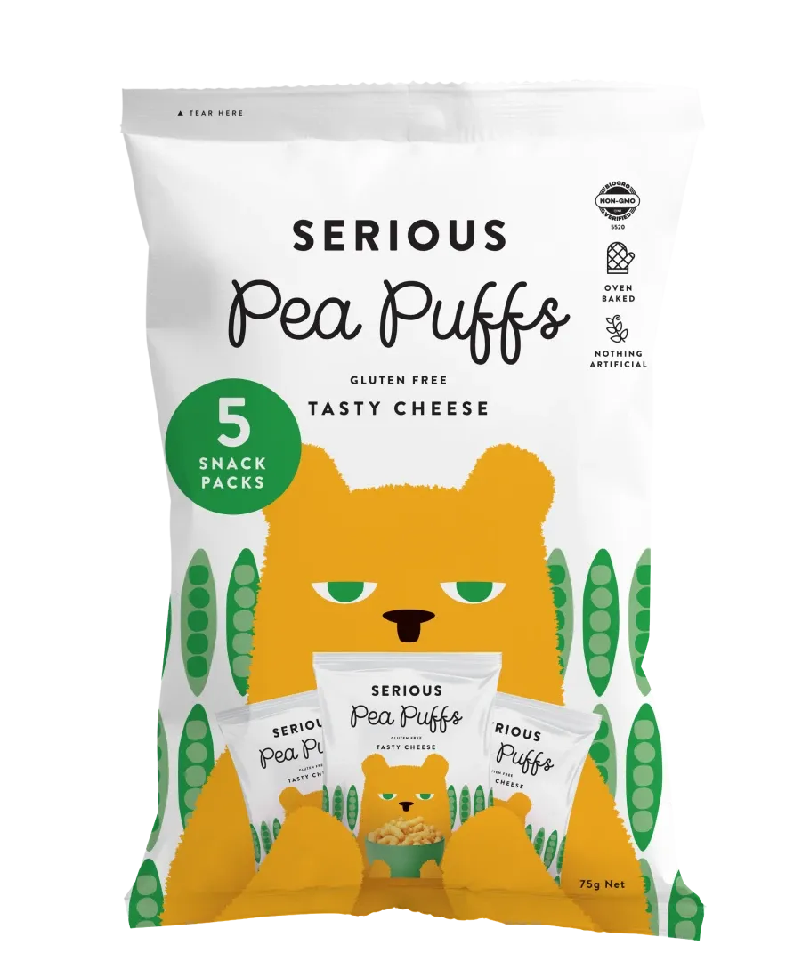 Pea Puffs Multipack Real Cheese 75g