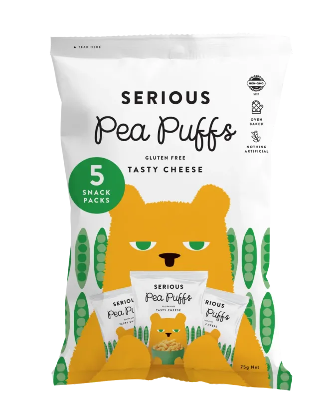 Pea Puffs Multipack Real Cheese 75g