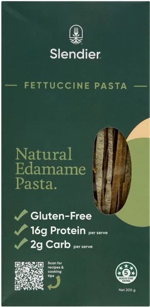 Slendier Fettuccine Edamame Bean Org 200g
