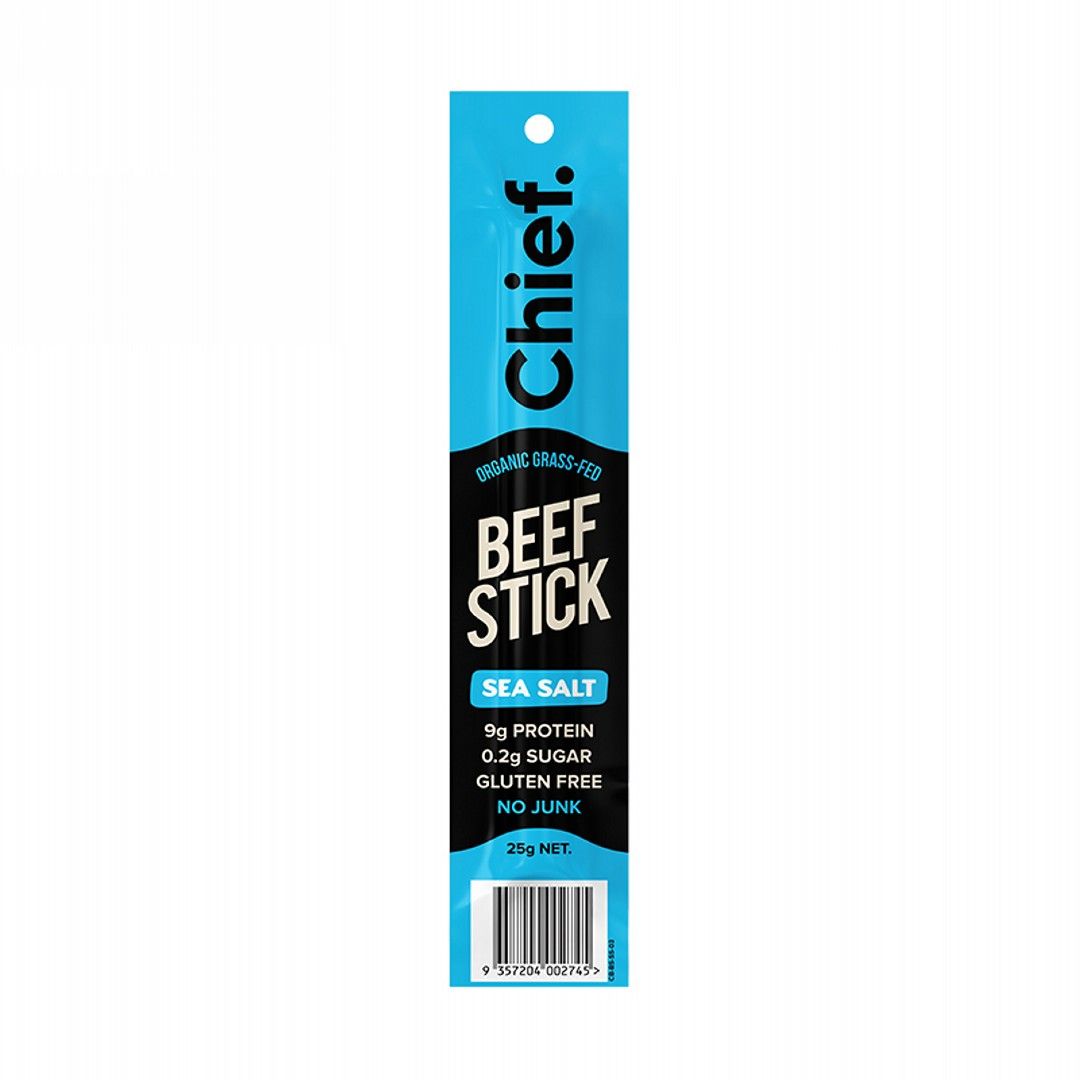 Grass Fed Beef Stick – Sea Salt 25g