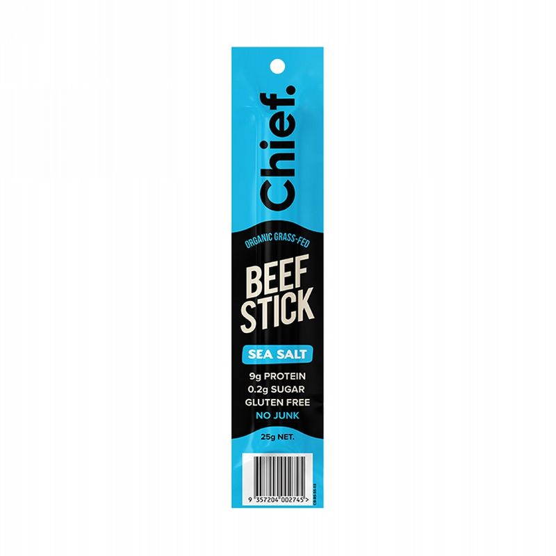 Grass Fed Beef Stick – Sea Salt 25g