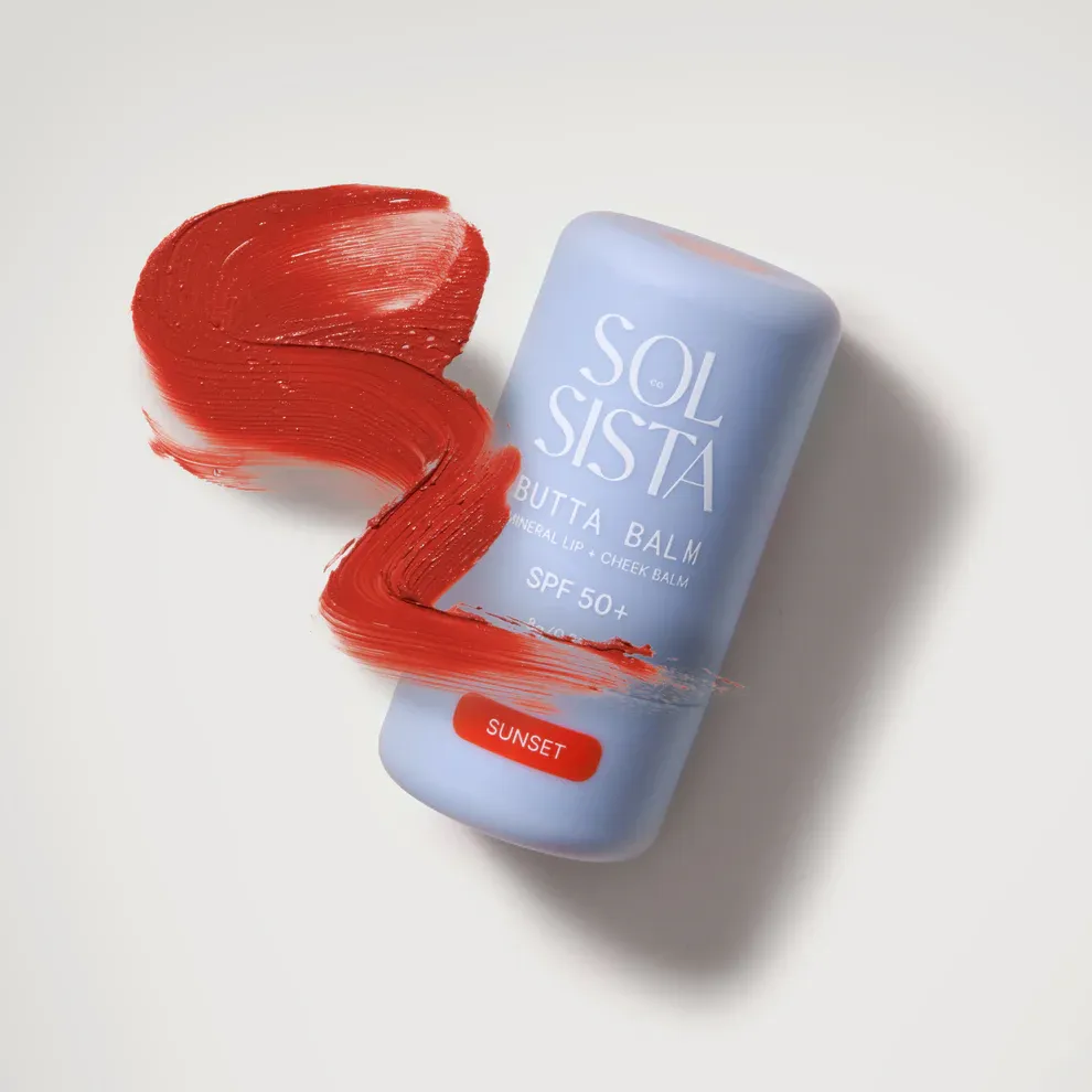 Butta Balm - Mineral Lip &amp; Cheek Tint SPF 50+, Color: Sunset