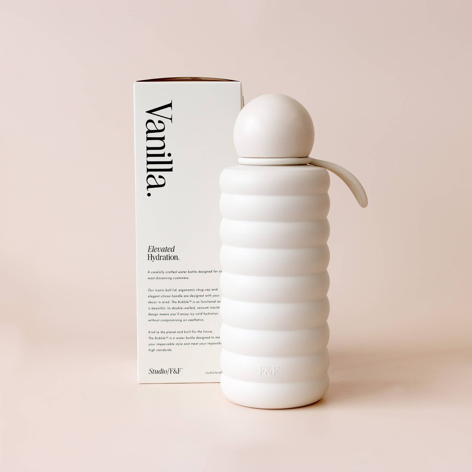 The Bubble Reusable Water Bottle 700ml - Vanilla