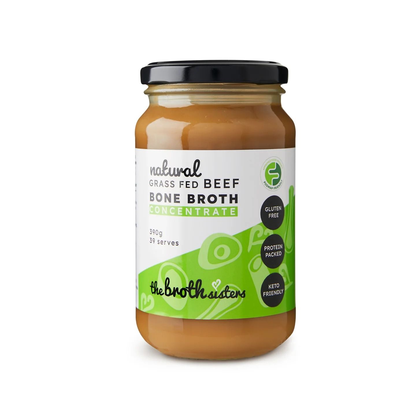 Beef Bone Broth - Natural - FODMAP Certified - 420g