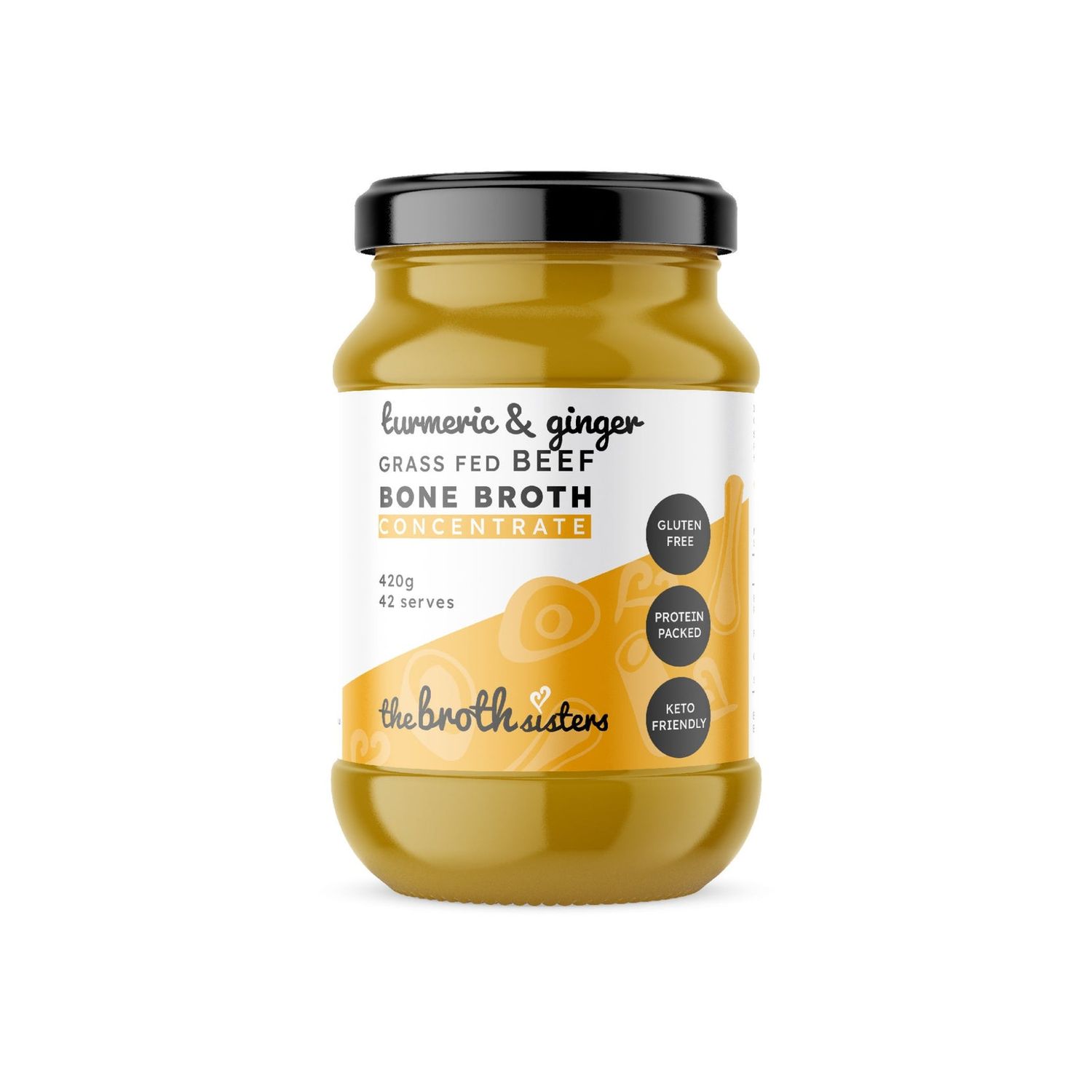 Beef Bone Broth - Turmeric and Ginger - 420g