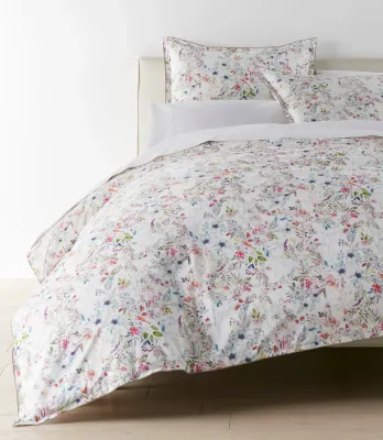 Chloe Floral Percale Duvet Cover