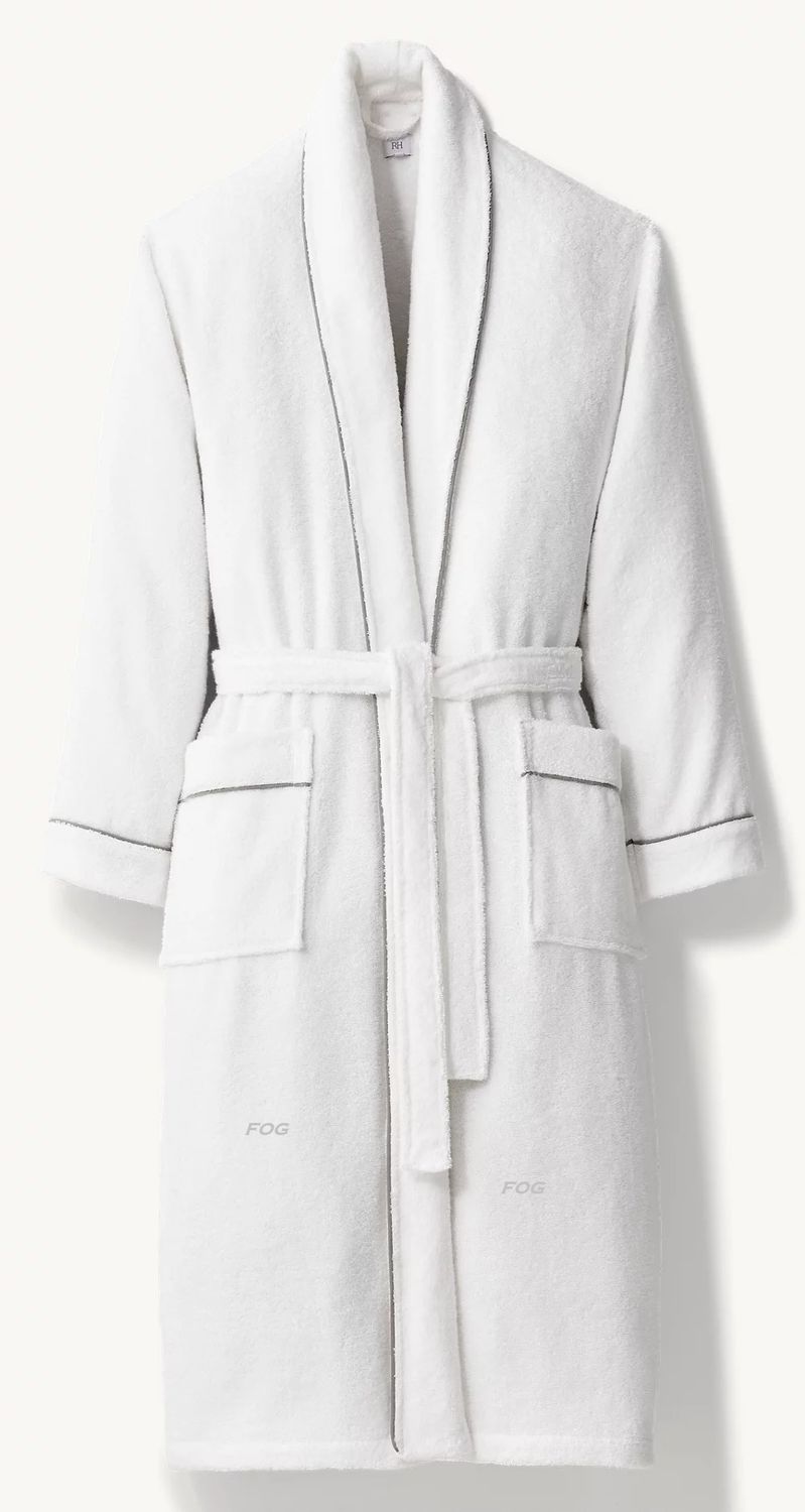Hotel Satin Stitch Turkish Cotton Robe