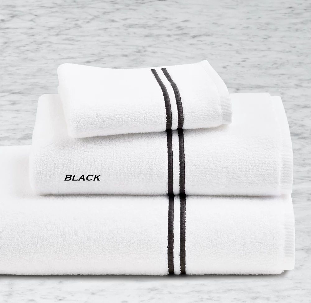 Hotel Satin Stitch Turkish Cotton Towel Set