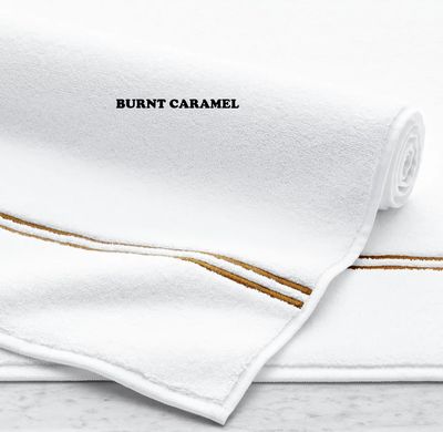 Hotel Satin Stitch Turkish Cotton Bath Mat