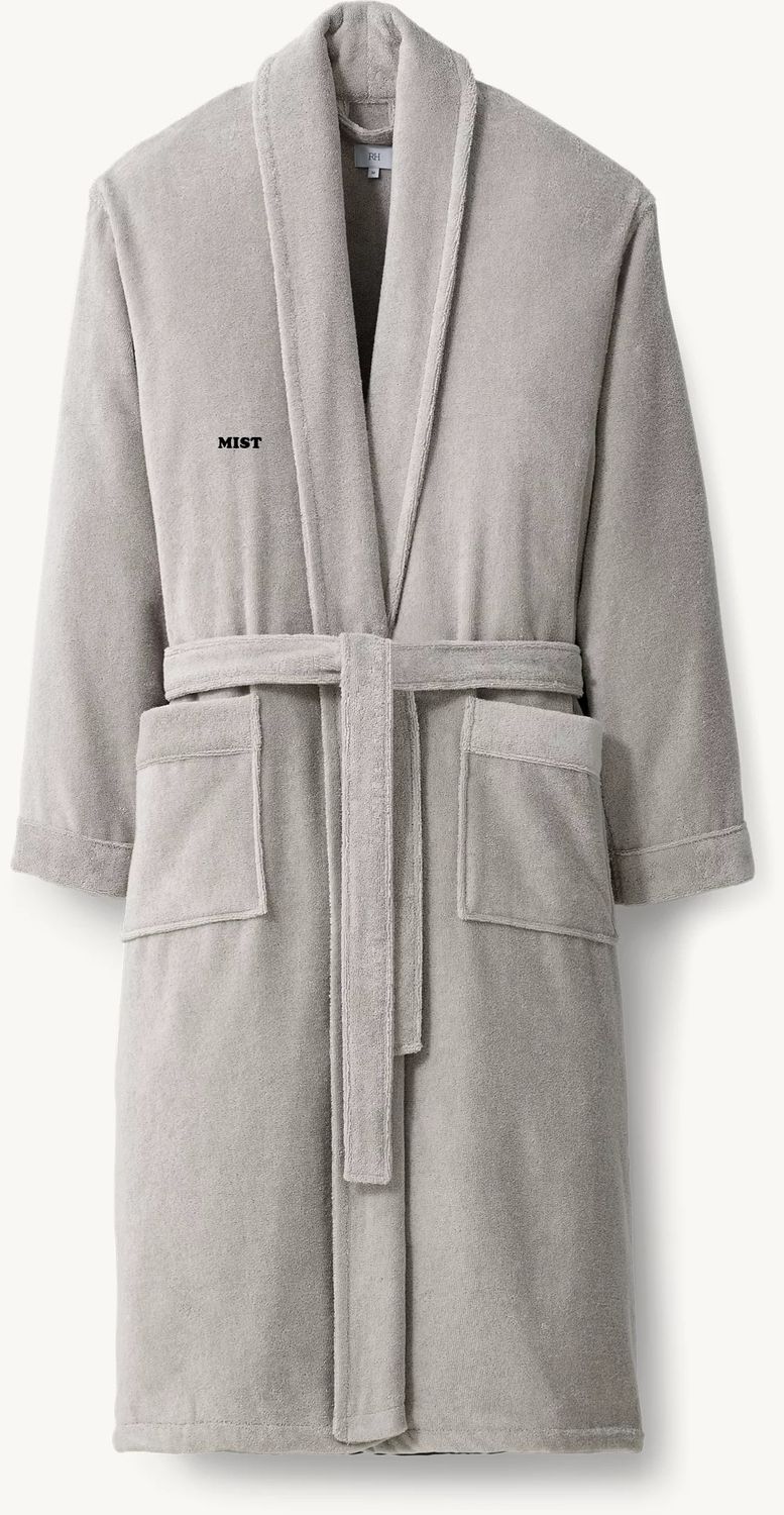 Organic Ultra-Soft Aegean Cotton Robe - Mist
