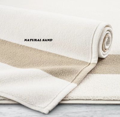 802-Gram Banded Turkish Bath Mat