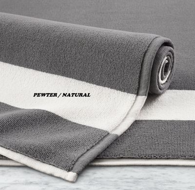 802-Gram Banded Turkish Bath Mat