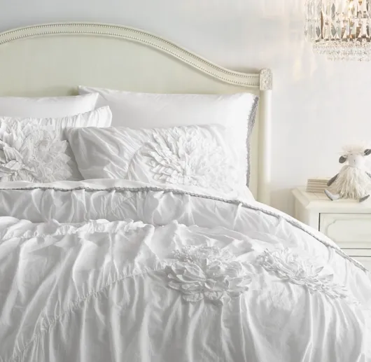 Washed Appliquéd Fleur Sham