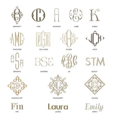 MONOGRAM SIZING AND PLACEMENT - SHOWER CURTAIN: