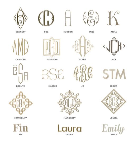 MONOGRAM SIZING AND PLACEMENT - ROBE: