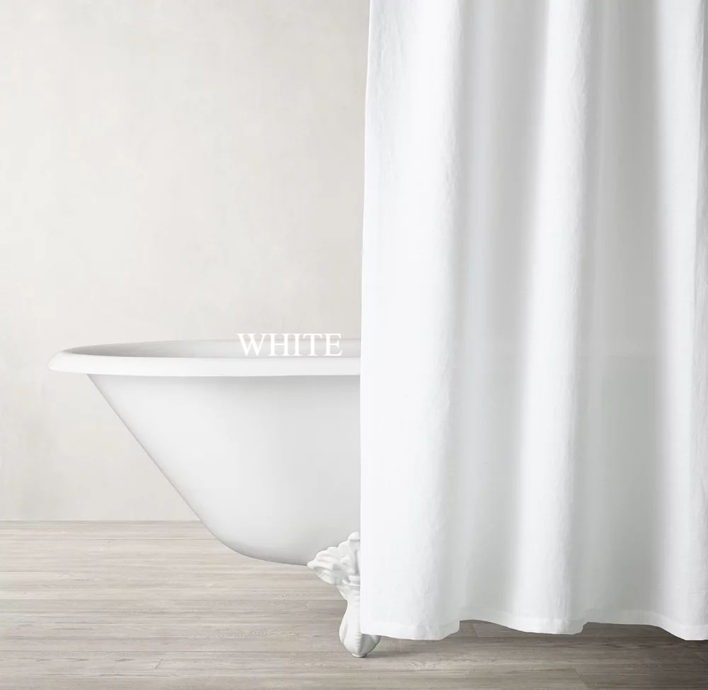 Italian Heritage Washed Linen Shower Curtain