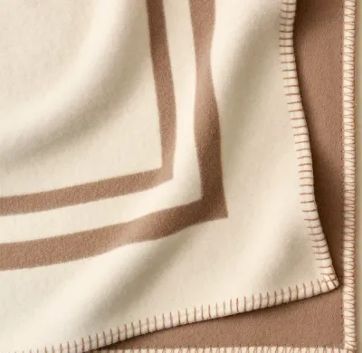 RH Italian Wool And Cashmere Whipstitch Throw