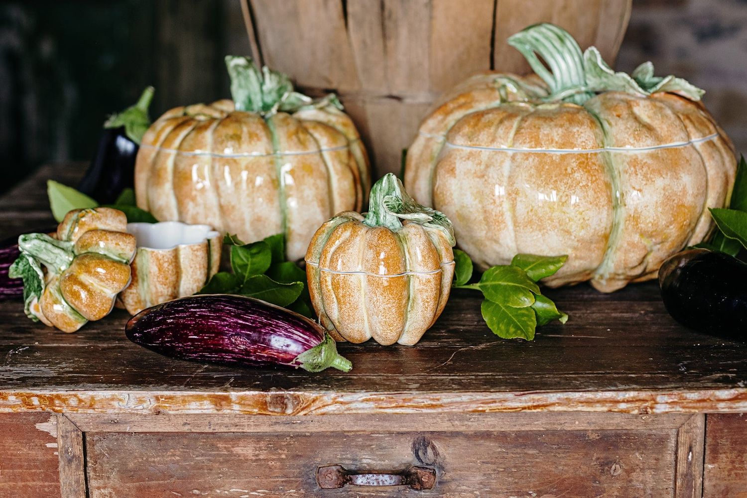 Pumpkins Figural Tureen
